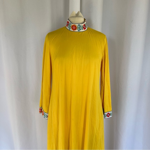 Vintage Vanity fair night gown house maxi long sleeve dress size 14 - Picture 3 of 16